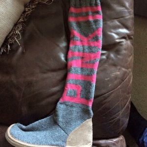 Victoria's Secret "mukluk" boots.