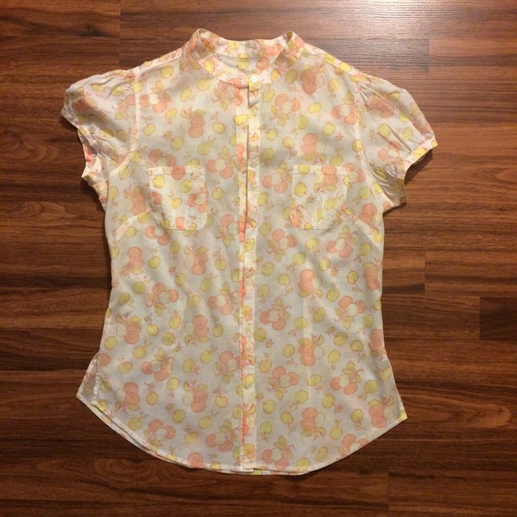 Gap Adorable Cherry Print Botton Up