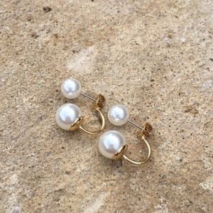 Double Pearl earrings