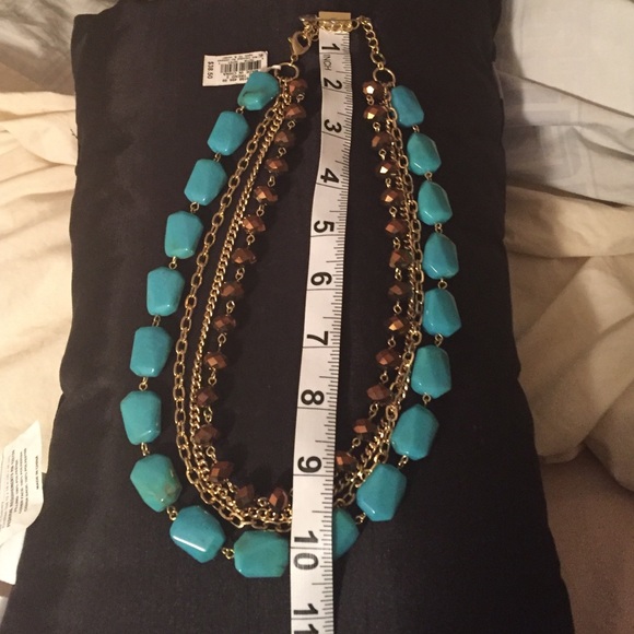 Stunning!! Turquoise Stone Four Strand Necklace - Picture 4 of 4