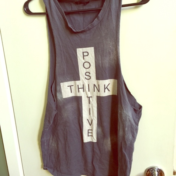 Think Positive Cross Loose Tank