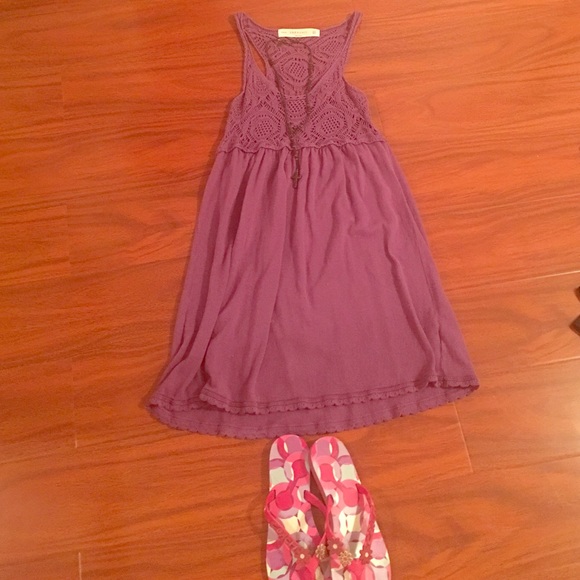 Zara purple knit dress