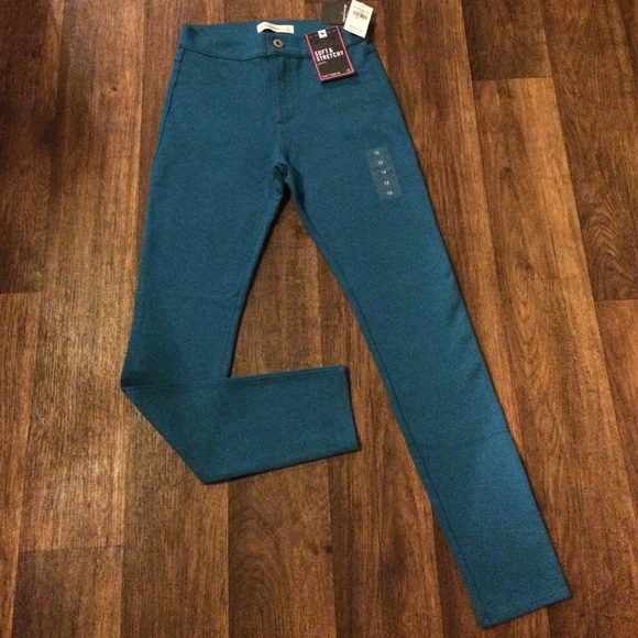 NWT ABERCROMBIE GIRL'S JEAN LEGGINGS DARK TEAL 💙