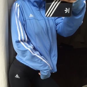 baby blue adidas sweater