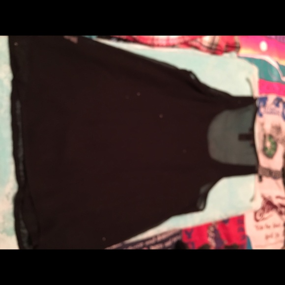 Black tank dressy top - Picture 2 of 2