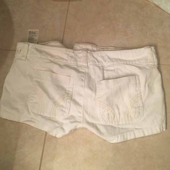 Hollister white shorts