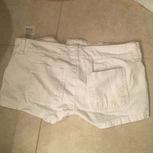 Hollister white shorts
