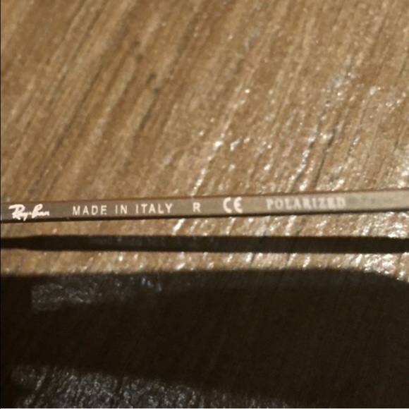 Ray Ban Blue and Gold Frame Polarized Sunglasses - Picture 3 of 4