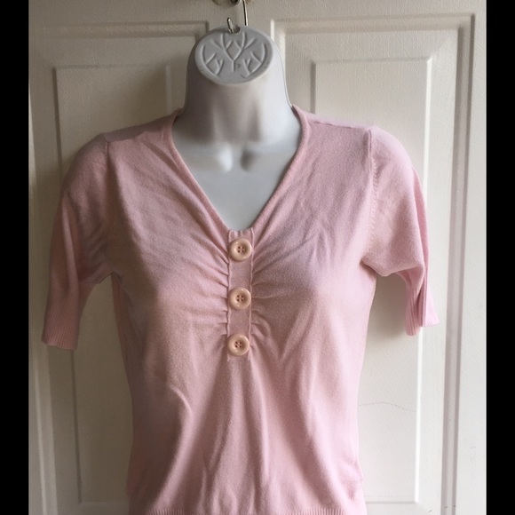 Dressbarn soft sweet pink sweater Sz S