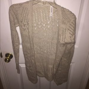 Sandy colored cardigan
