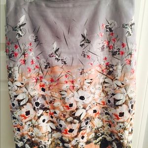 Talbot's Floral Pencil Skirt - size 10