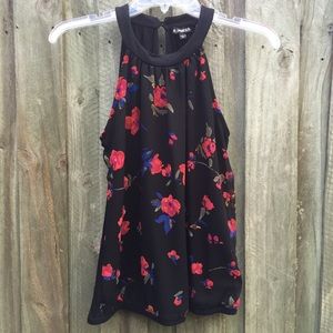 NWOT Express floral halter top