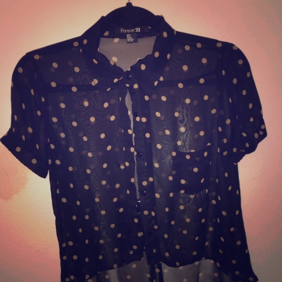 Polka dotted blouse - Picture 1 of 4