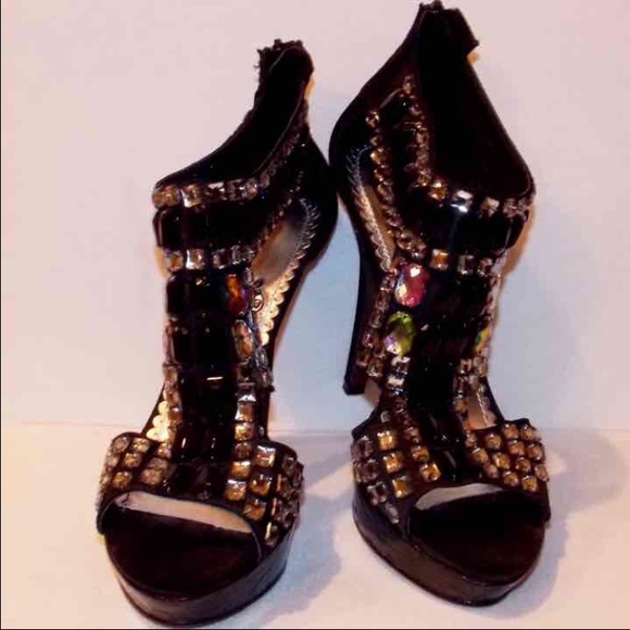 Gem Embellished Heels 8.5