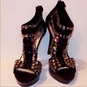 Gem Embellished Heels 8.5