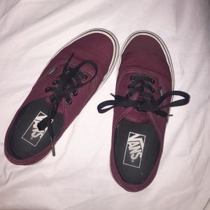 maroon and black vans