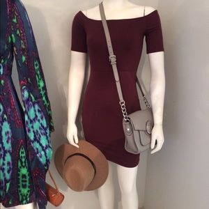 Very sexy little wine dress