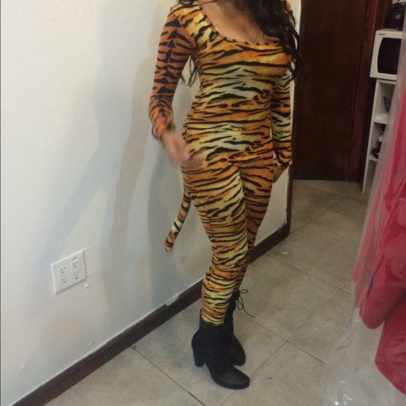 Halloween jumpsuit tiger custom