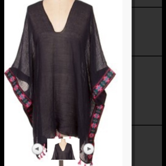 Navy poncho