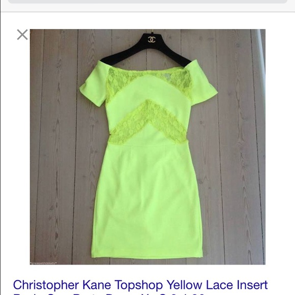 Christopher Kane neon lace dress