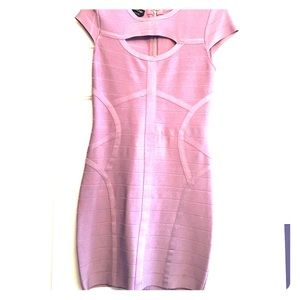 Bebe Purple keyhole dress size small
