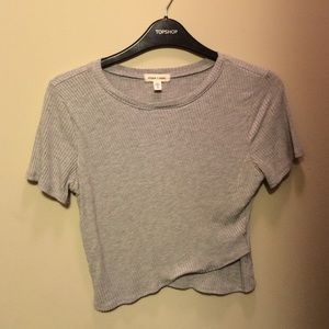 Grey Crop Top