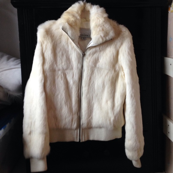 Genuine rabbit fur jacket