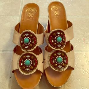 Vince Camuto off white Venice leather sandals