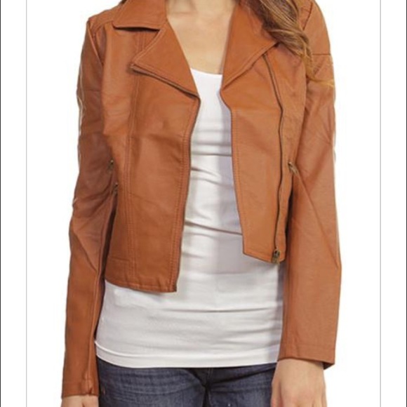 Crop Leather Jacket - Picture 1 of 1