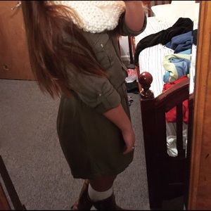 AEO military shirt dress
