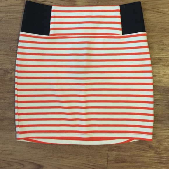 Organe and white striped mini!