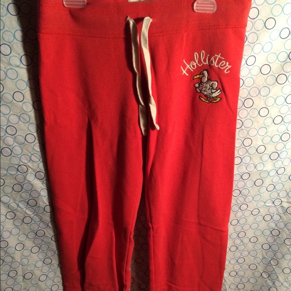 Red Hollister Skinny Sweatpants size XS - Picture 1 of 3