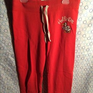 Red Hollister Skinny Sweatpants size XS