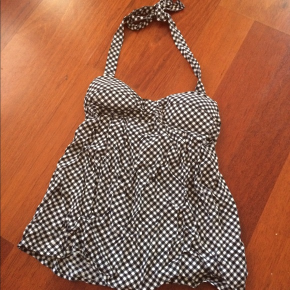 Black and White Halter top