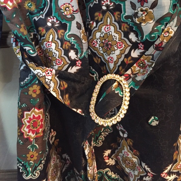 SALE‼️ AMAZING WD NY Print Overcoat - Picture 3 of 4