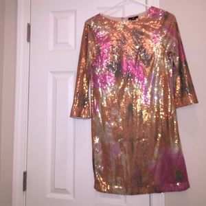 H&M Sequin Shift Dress