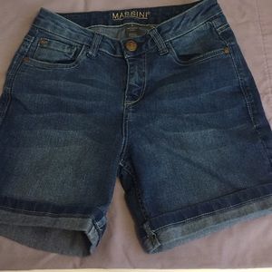 High waisted cuffed shorts size 4