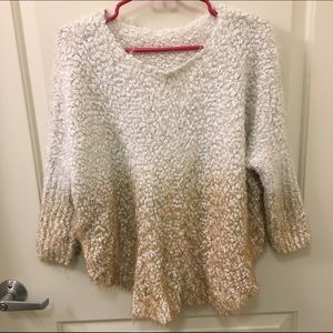 Ombre Sweater - Cream & Beige