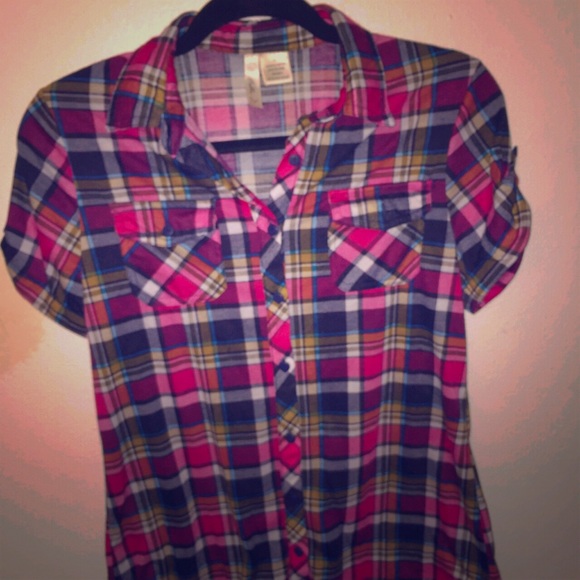 Plaid button up shirt - Picture 1 of 2