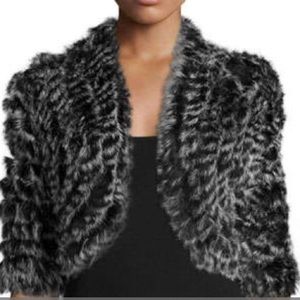 🎉HP 10/30🎉 100% Real Rabbit Fur Shrug