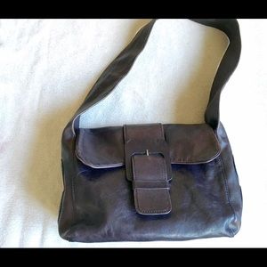ESCADA Sport Deep Aubergine Leather Bag