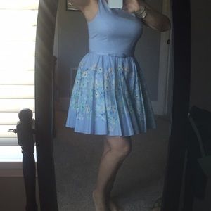 Laura Conrad light blue dress perfect for Easter