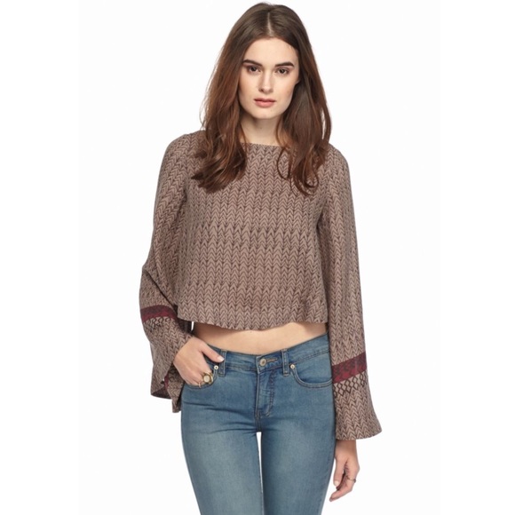 Free People Tops - NWT Free People Bell Sleeve Blouse