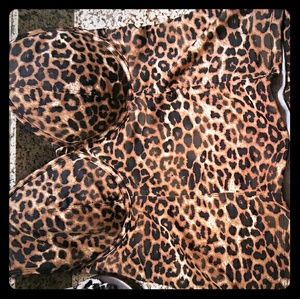 Leopard Halter Tankini