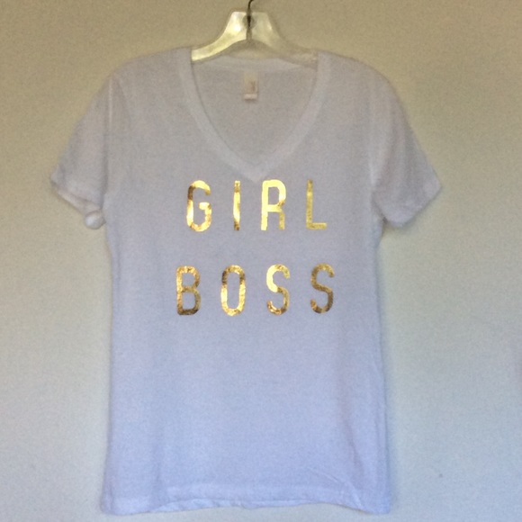 Girl Boss V Neck t shirt