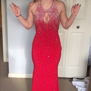 jovani red prom dress