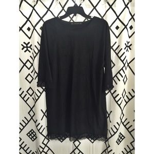 Zara combined lace dress