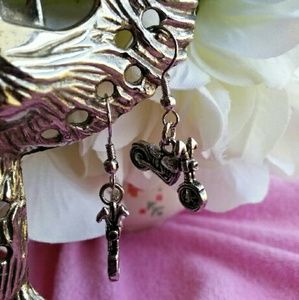 Motorcycle Earrings