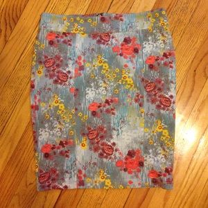 Floral Pencil Skirt