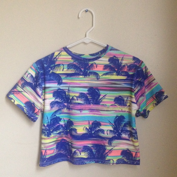 ❌❌SOLD IN MERCARI❌❌ Summer Blue Crop Top